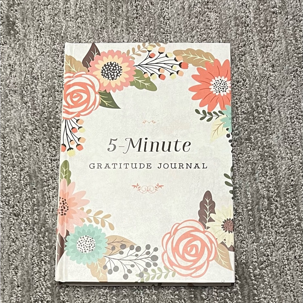 Floral 5-Minute Gratitude Journal
